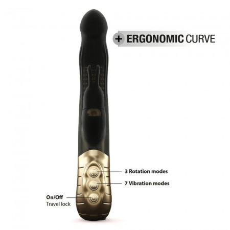 Вібратор-кролик Dorcel Baby Rabbit Gold 2.0 з перлинним масажем і головкою, що обертається №4