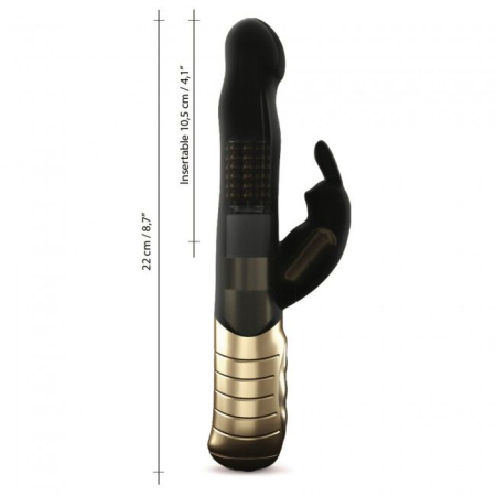 Вібратор-кролик Dorcel Baby Rabbit Gold 2.0 з перлинним масажем і головкою, що обертається №6