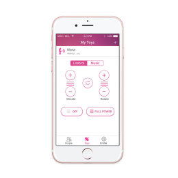 Смарт вібратор-кролик Lovense Nora з обертовим стовбуром - №4