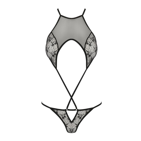Ажурний боді Passion AZALIA BODY L/XL, black №3