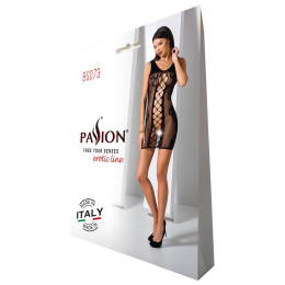 Відверта сукня-сітка Passion BS073 black - - фото №7