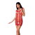 Відверта сукня-сітка Passion BS073 red - фото