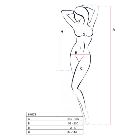 Відверта сукня-сітка Passion BS073 red - фото №4