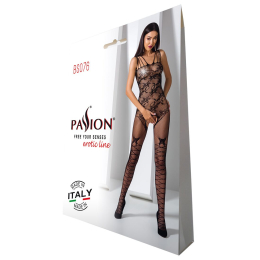 Ажурний бодістокінг з інтимними вирізами Passion BS076 black - №6