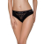 Трусики з широкою гумкою і мереживом Passion PS001 PANTIES S, black - фото