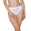 Трусики з широкою гумкою і мереживом Passion PS001 PANTIES L, white - фото №1