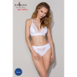 Трусики з широкою гумкою і мереживом Passion PS001 PANTIES L, white - фото №3