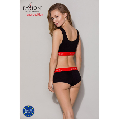 Спортивний топ на широких бретелях Passion PS003 TOP M, black - фото №7