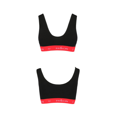 Спортивний топ на широких бретелях Passion PS003 TOP M, black - фото №5