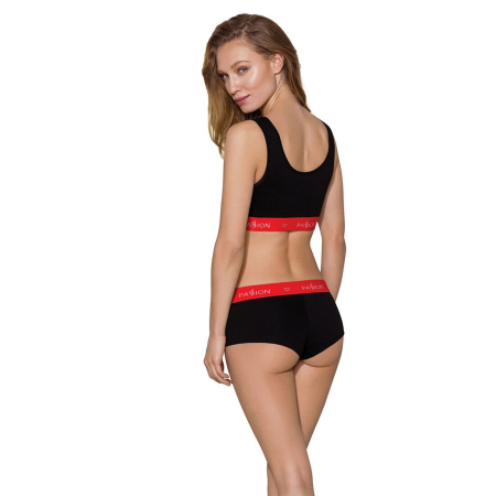 Спортивний топ на широких бретелях Passion PS003 TOP M, black - фото №4