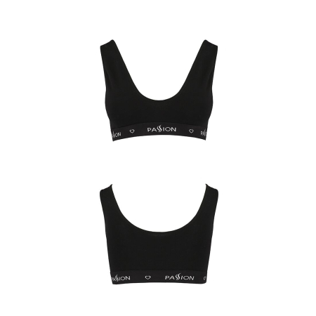 Спортивний топ з широкою гумкою Passion PS004 TOP L, black - фото №5