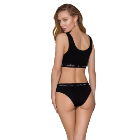 Спортивний топ з широкою гумкою Passion PS004 TOP M, black - фото №4