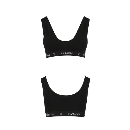 Спортивний топ з широкою гумкою Passion PS004 TOP XL, black - фото №5