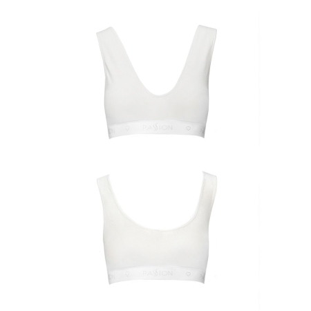 Спортивний топ з еластичної бавовни Passion PS005 TOP XL, white - фото №5