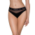 Трусики з прозорою вставкою Passion PS006 PANTIES M, black - фото
