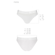 Трусики з прозорою вставкою Passion PS006 PANTIES M, white - фото №5