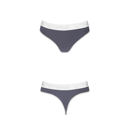 Спортивні трусики-стрінги Passion PS007 PANTIES M, dark grey №4