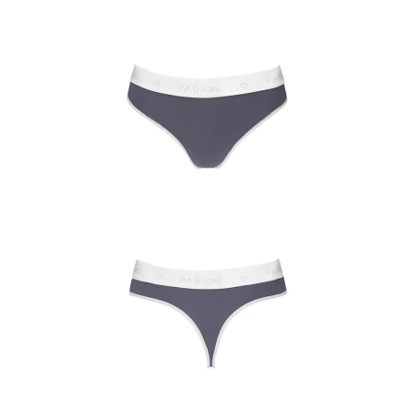 Спортивні трусики-стрінги Passion PS007 PANTIES XL, dark grey - фото №4