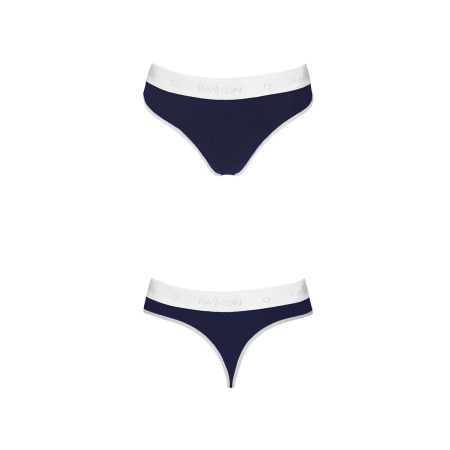 Спортивні трусики-стрінги Passion PS007 PANTIES S, navy blue - фото №5