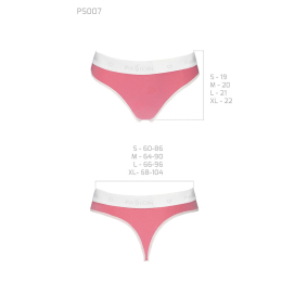 Спортивні трусики-стрінги Passion PS007 PANTIES L, pink - - фото №5