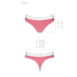 Спортивні трусики-стрінги Passion PS007 PANTIES S, pink - - фото №5