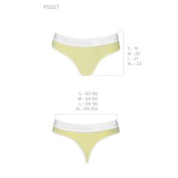 Спортивні трусики-стрінги Passion PS007 PANTIES L, yellow - - фото №5