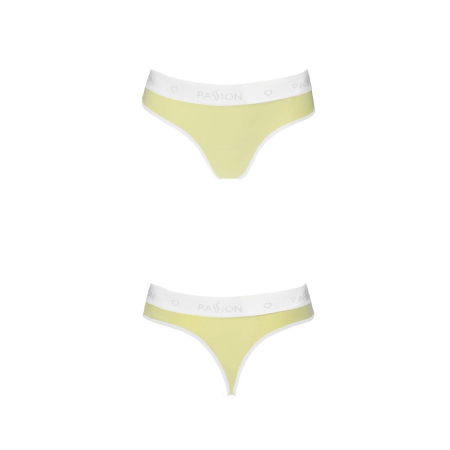 Спортивні трусики-стрінги Passion PS007 PANTIES L, yellow №4
