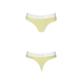 Спортивні трусики-стрінги Passion PS007 PANTIES M, yellow - - фото №4