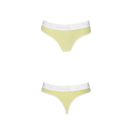 Спортивні трусики-стрінги Passion PS007 PANTIES M, yellow №4
