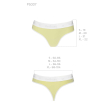 Спортивні трусики-стрінги Passion PS007 PANTIES M, yellow - фото №5