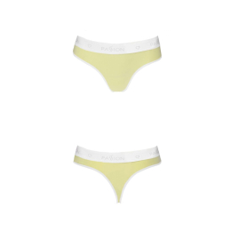 Спортивні трусики-стрінги Passion PS007 PANTIES S, yellow - - фото №4