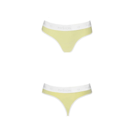 Спортивні трусики-стрінги Passion PS007 PANTIES XL, yellow - - фото №4