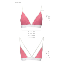 Спортивний топ з подвійними бретелями Passion PS007 TOP L, pink - - фото №5