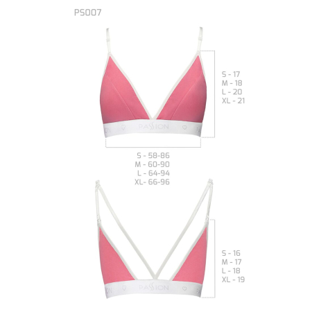 Спортивний топ з подвійними бретелями Passion PS007 TOP M, pink - фото №5