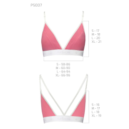 Спортивний топ з подвійними бретелями Passion PS007 TOP XL, pink - - фото №5