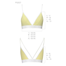 Спортивний топ з подвійними бретелями Passion PS007 TOP L, yellow - - фото №5