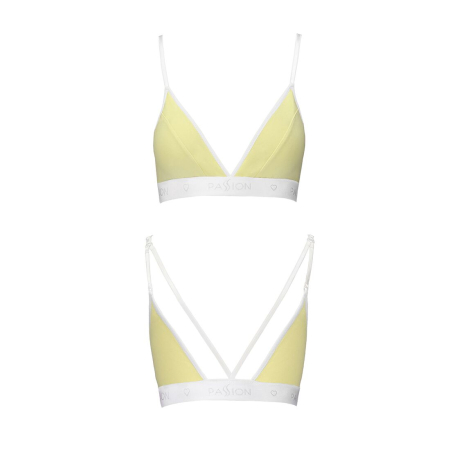 Спортивний топ з подвійними бретелями Passion PS007 TOP M, yellow - фото №4