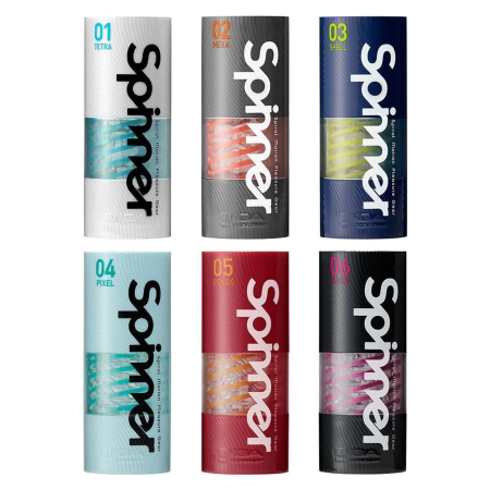 Мастурбатор Tenga Spinner 04 Pixel з пружною стимулювальною спіраллю всередині - фото №7