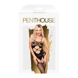 Бодістокінг з вирізом на животику Penthouse - Hot Nightfall Black S/L - - фото №3