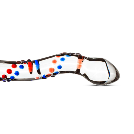 Скляний дилдо з вигинами і малюнком Gildo Glass Dildo No. 3 - фото №2