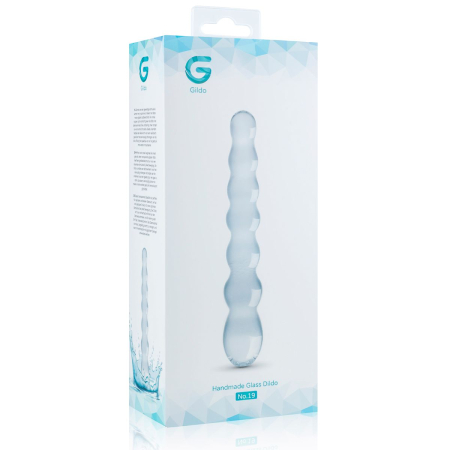 Скляний дилдо у вигляді намистин Gildo Glass Dildo No. 19 №5
