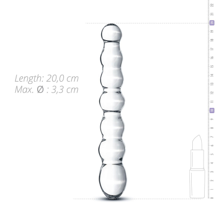 Скляний дилдо у вигляді намистин Gildo Glass Dildo No. 19 №4