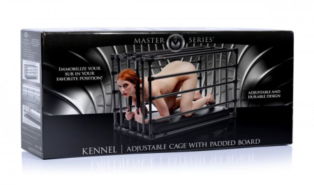 Міцна розбірна клітка для покарань Kennel Adjustable Bondage Cage №4