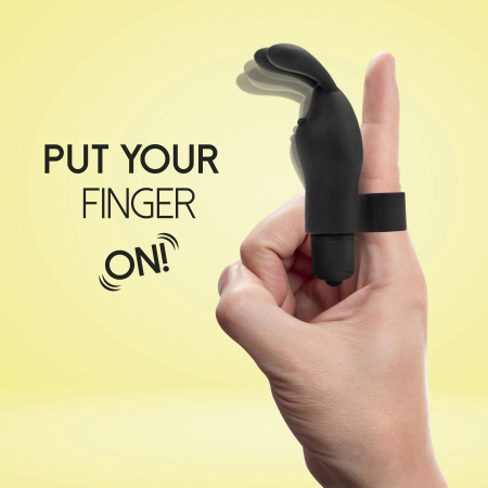 Вібратор на палець FeelzToys Magic Finger Vibrator Black - фото №3