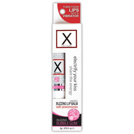 Стимулювальний бальзам для губ унісекс Sensuva – X on the Lips Bubble Gum з феромонами, жуйка - фото №2