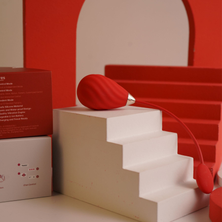 Смарт-віброяйце Magic Motion Sundae Red №7