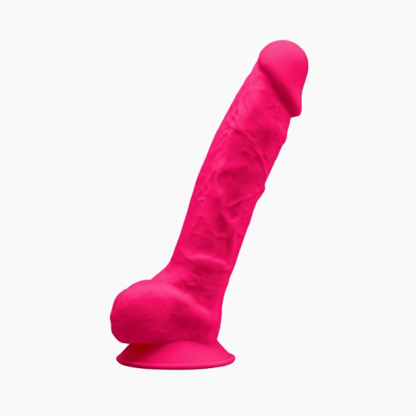 Фалоімітатор SilexD Vetus Pink (MODEL 1 size 8in), двошаровий, силікон + Silexpan, діаметр 4,2см - фото