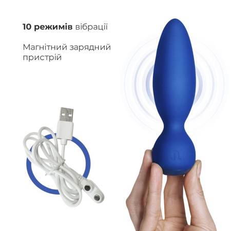 Анальна вібропробка Adrien Lastic Little Rocket макс. діаметр 3,5 см, soft-touch - фото №4