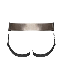 Трусики для страпона Strap-On-Me Leatherette Harness CURIOUS - - фото №4