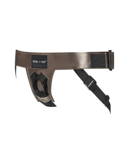 Трусики для страпона Strap-On-Me Leatherette Harness CURIOUS - - фото №3